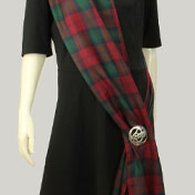 Sash, Long Scarf, Ladies, PLAIN Wool, Lindsay Tartan